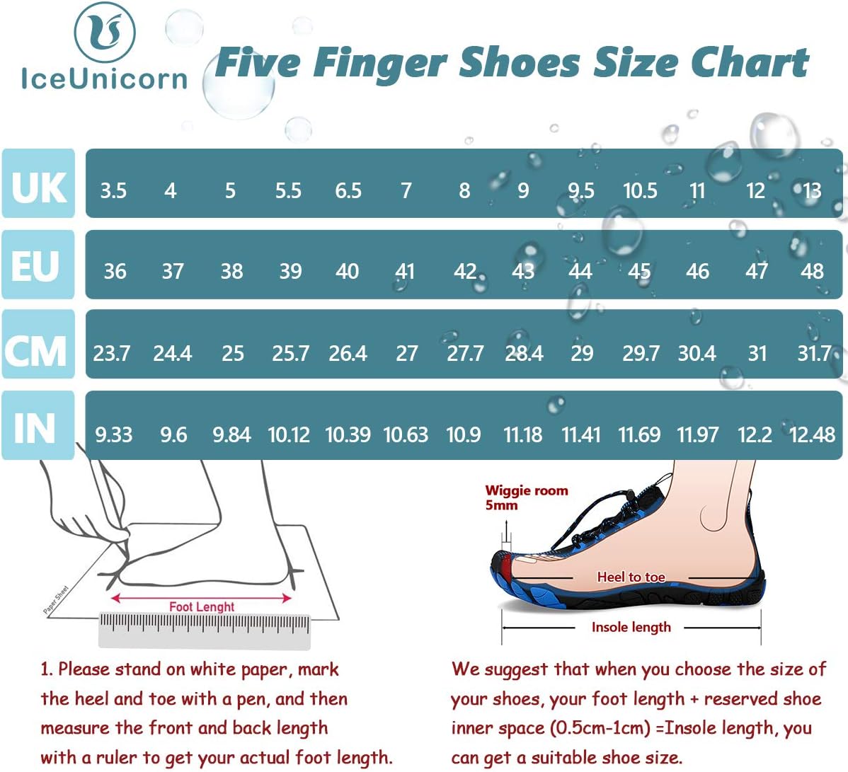 Thumbnail 5 de IceUnicorn Barfußschuhe für Damen & Herren – atmungsaktive Walkingschuhe mit breiter Zehenkappe