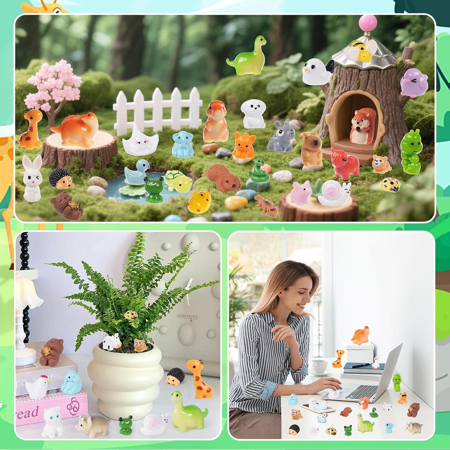 Detalle 2 de BeadRiver Mini Resin Animals 50-Piece Set