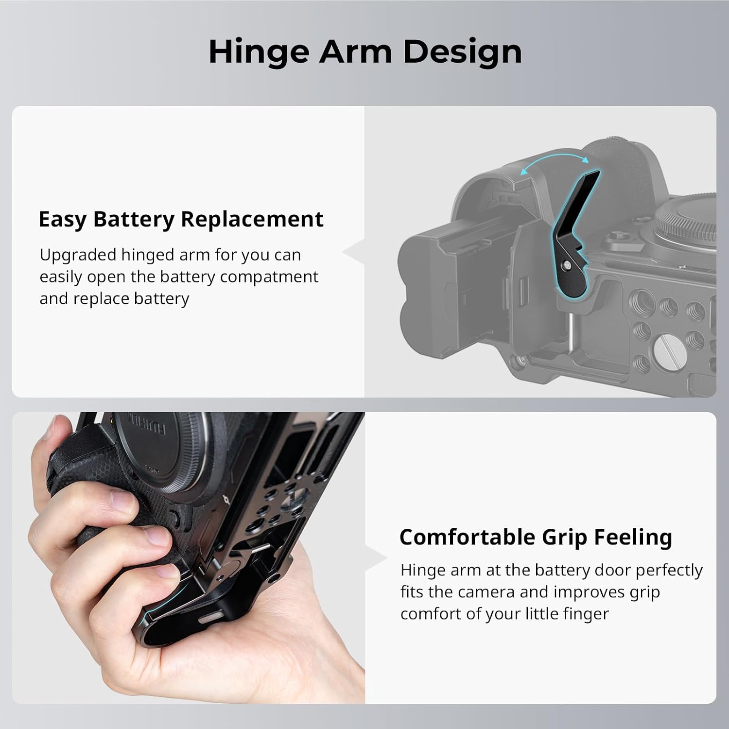 Detalle de SMALLRIG X-H2/X-H2S Kamera-Komplettkäfig