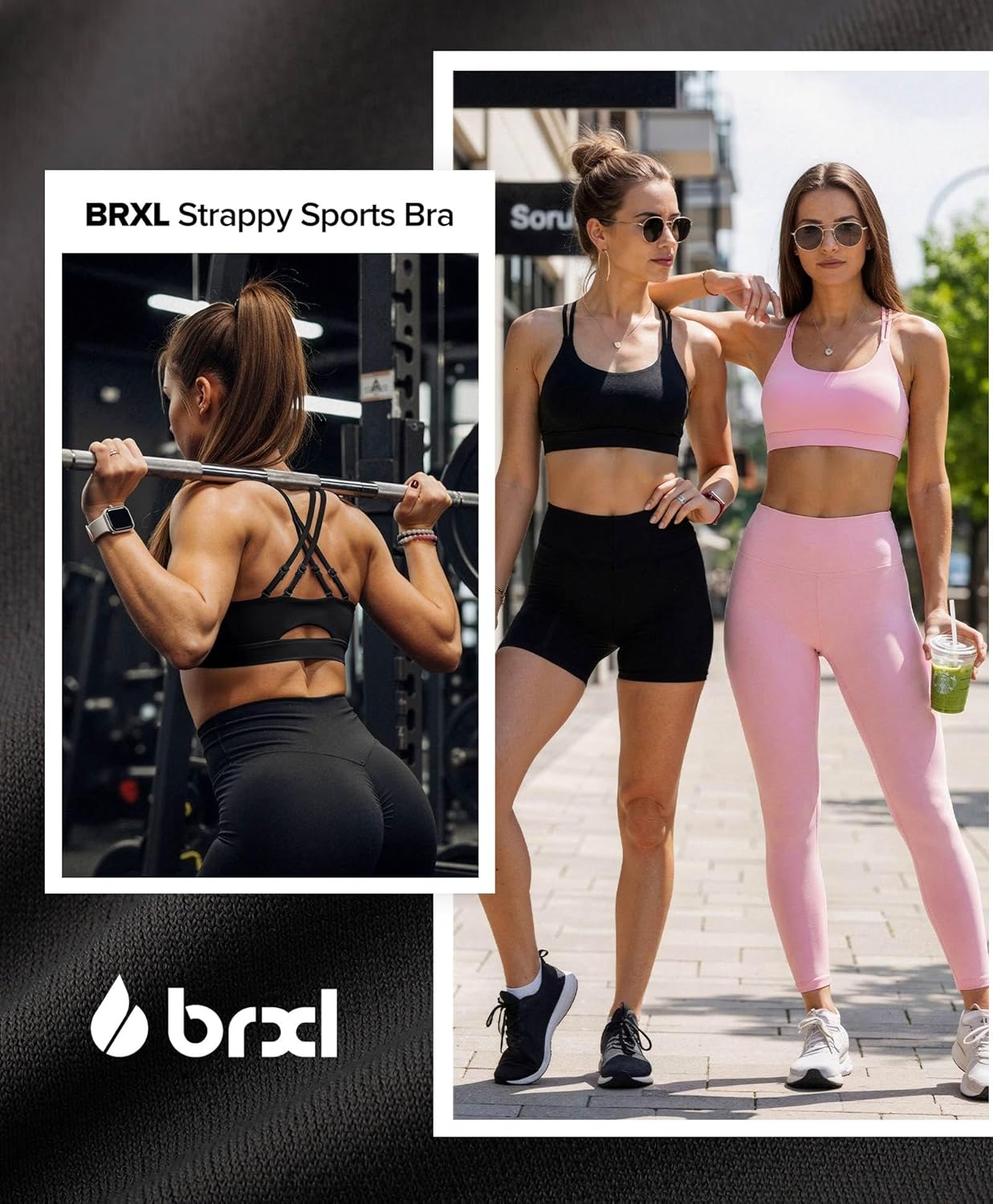Thumbnail 3 de BRXL Sports Bra with Sewn-in Pads: Light-Impact, Adjustable Straps, Criss Cross Back