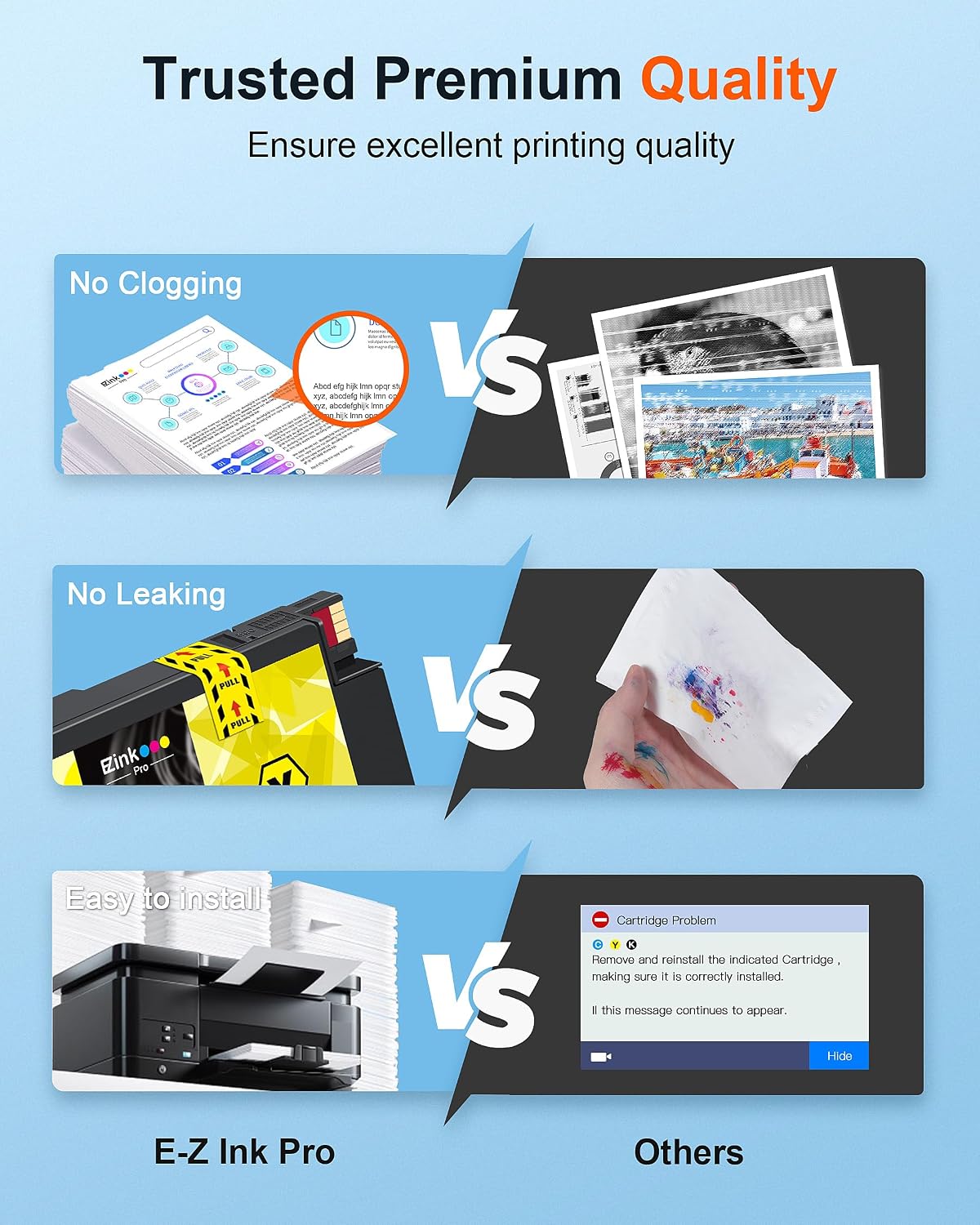 Thumbnail 4 de E-Z Ink Pro 952XL Compatible Ink Cartridges, 4-Pack for HP OfficeJet Pro