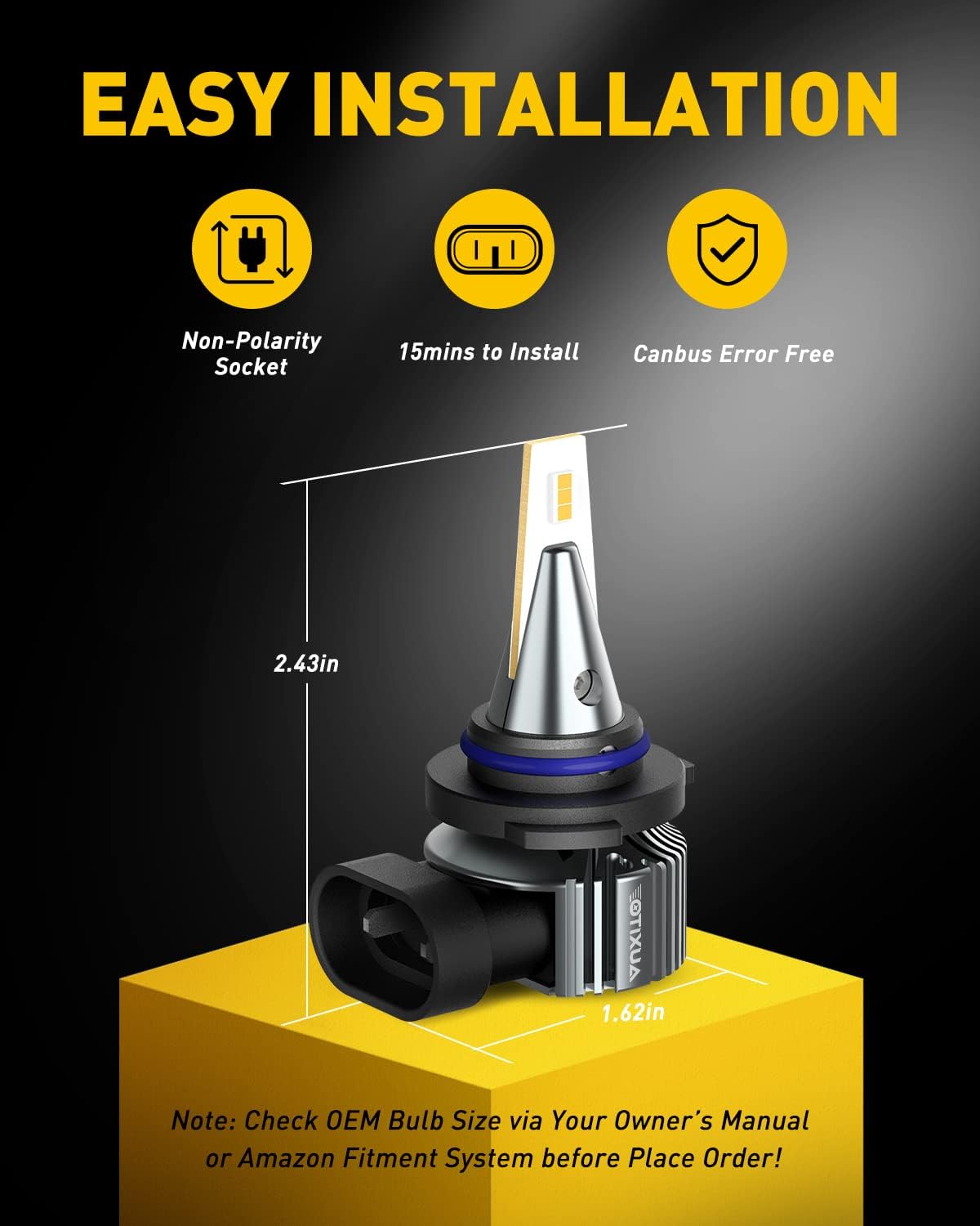 Detalle 1 de AUXITO 9006 LED Fog Light Bulbs