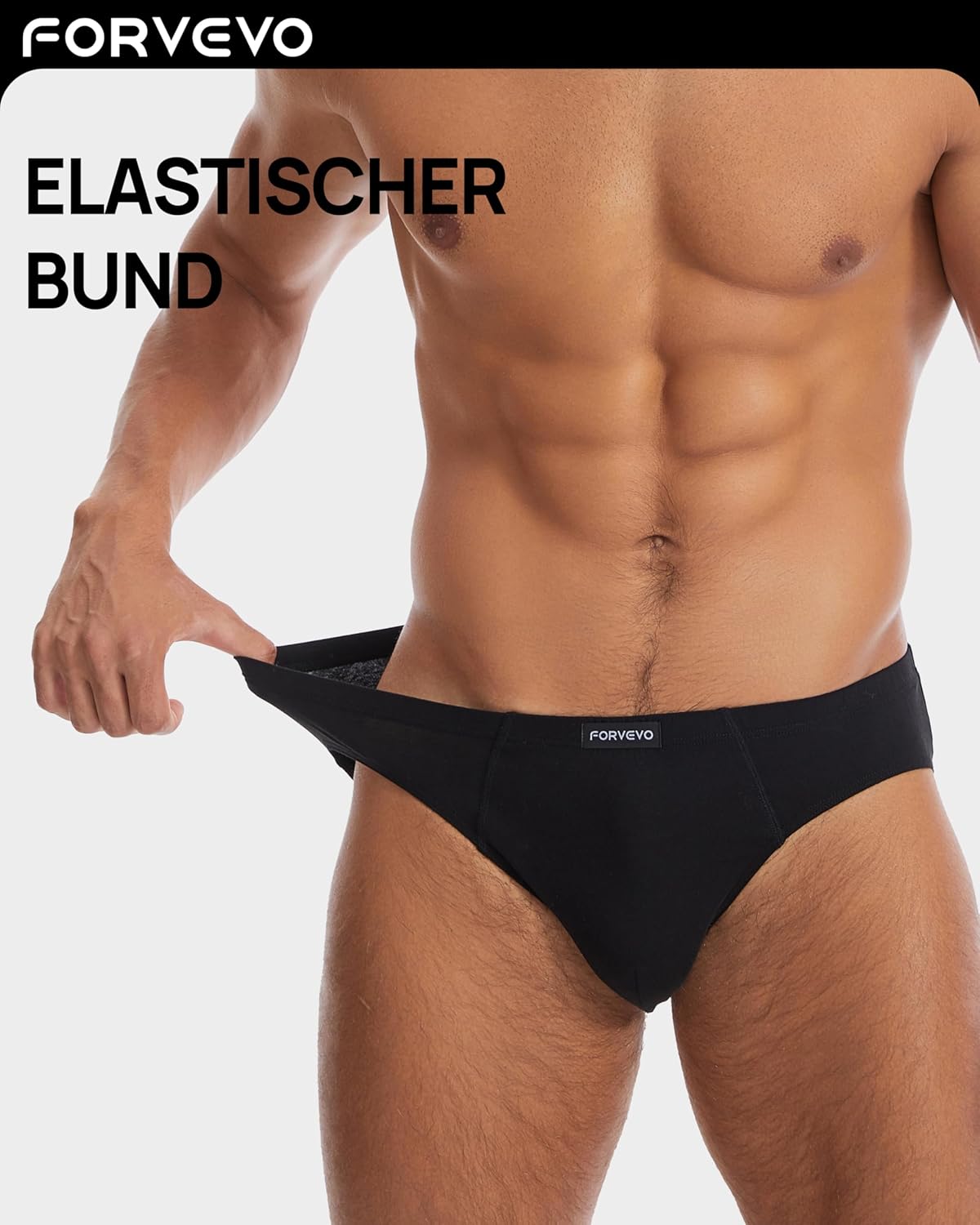 Thumbnail 3 de FORVEVO 7er Pack Herrenunterhosen Slip aus Baumwolle – atmungsaktiv, komfortabel & langlebig (Größen M–3XL)