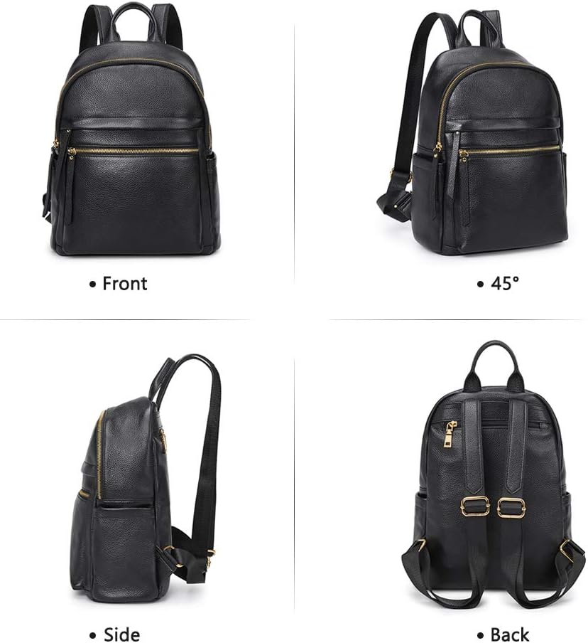 Thumbnail 6 de Kattee Sac à Dos en Cuir Véritable pour Femme – Multifonction Élégant et Confortable