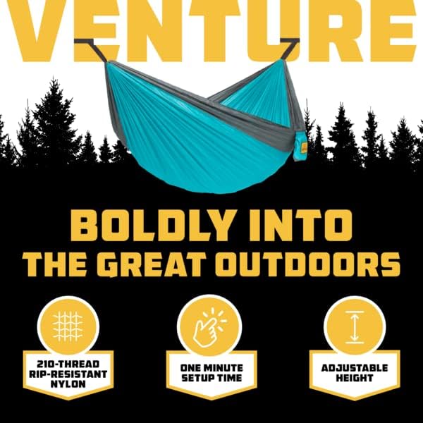 Thumbnail 2 de Wise Owl Outfitters Camping Hammock — Portable, 500 lb Capacity, Tree Straps Included