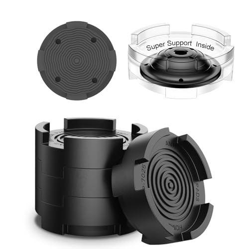 Detalle de Homidy Lot de 4 Tapis Anti-Vibrations universels et antidérapants pour Machine à Laver, Sèche-Linge, Réfrigérateur et Table