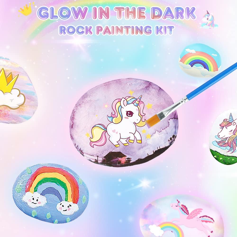 Thumbnail 4 de Rock painting kit for kids 12 paints