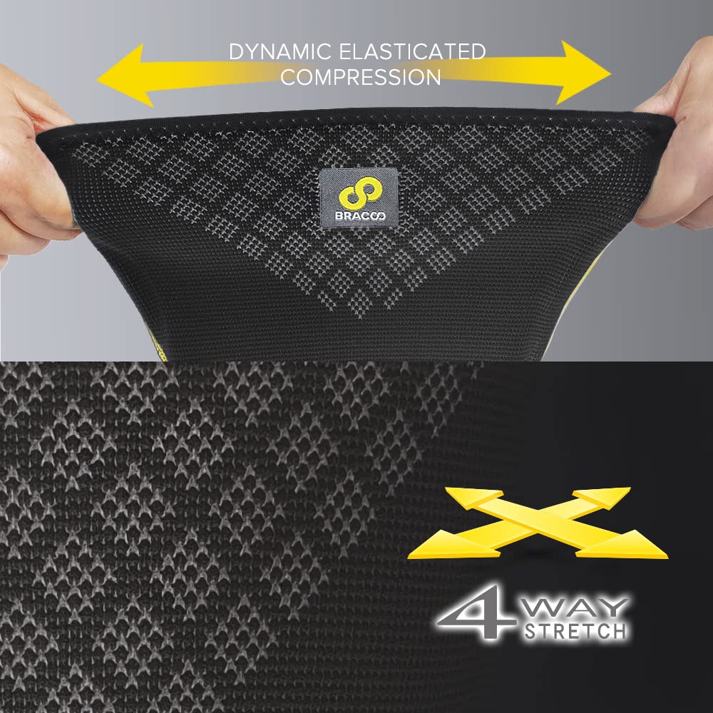 Thumbnail 6 de Bracoo genouillères de compression KE92 (Gris, S) — lot de 2 avec renforts latéraux