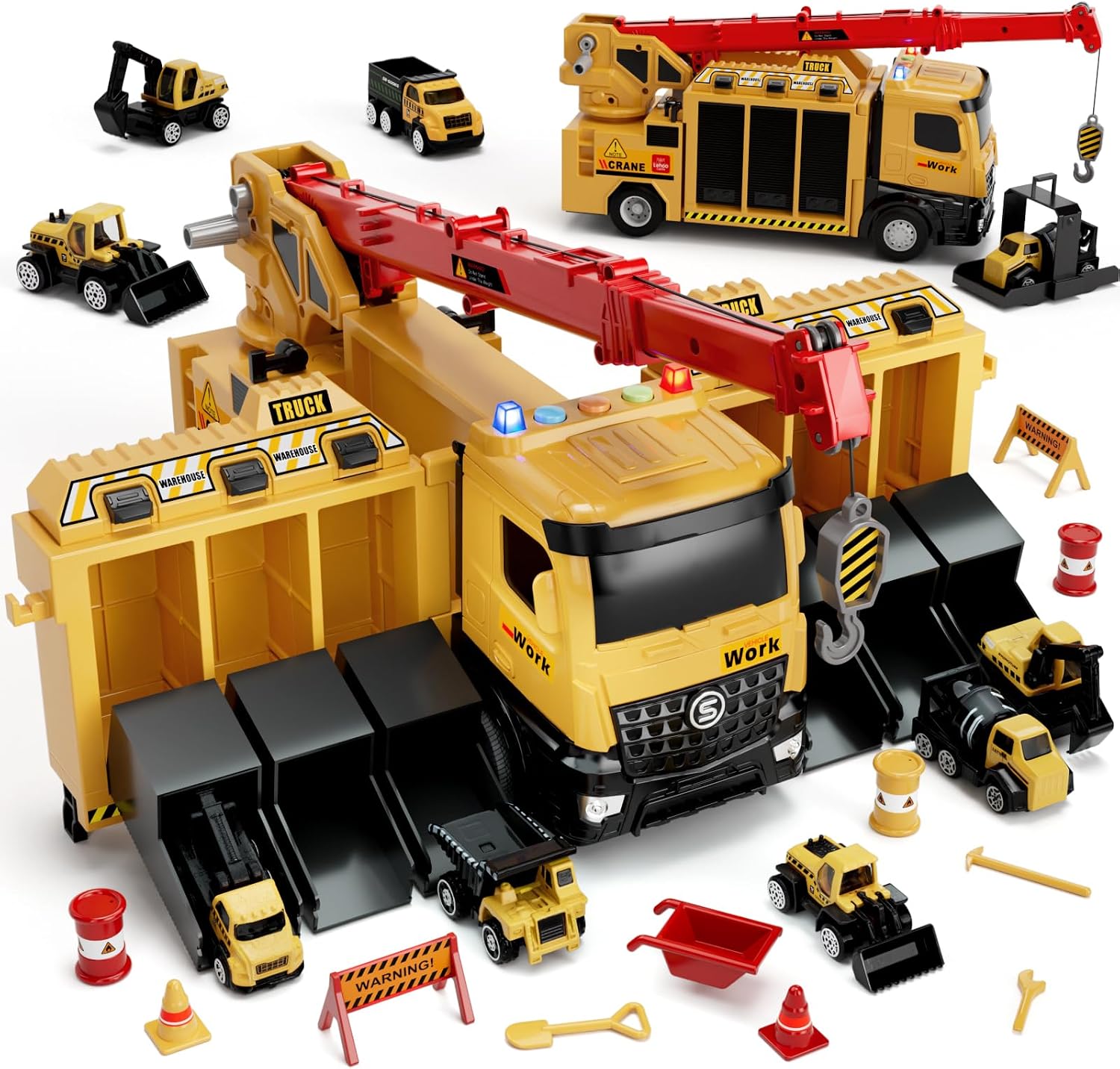 Detalle de Lehoo Castle Crane Truck Toy, 12.6-Inch