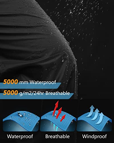 Detalle de 33,000ft Men's Waterproof Trousers: Lightweight, Breathable Rain Overtrousers