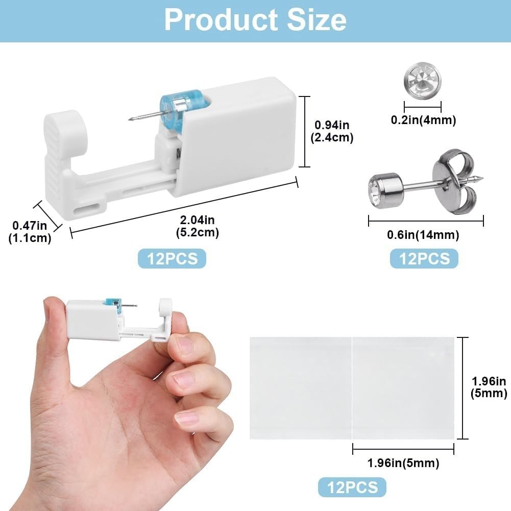 Detalle de Aucuu perceur d’oreille auto-perçant (pistolets de piercing) – kit stérile à usage unique