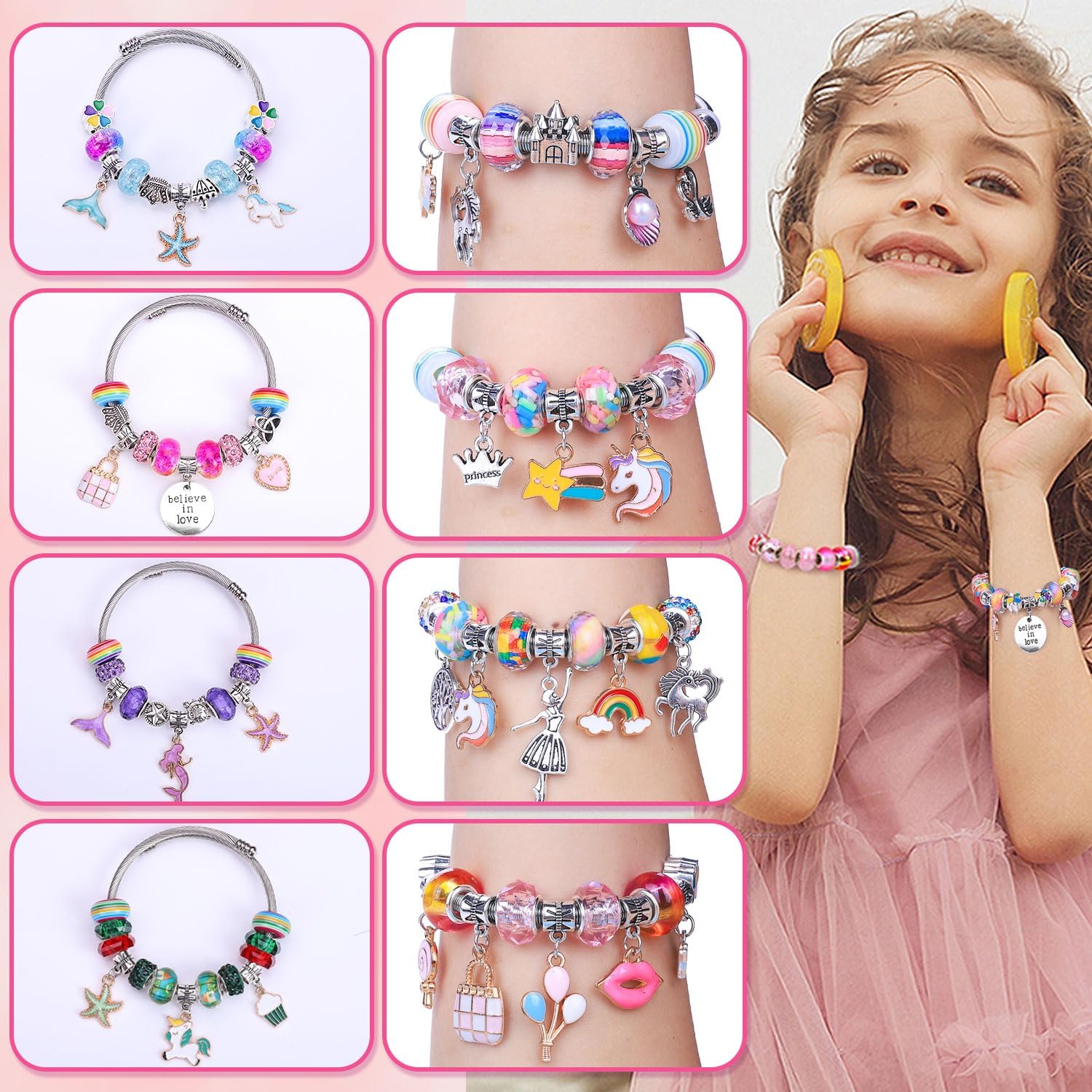 Thumbnail 2 de VICTLOV Charm Bracelet Making Kit for Ages 5-12 🎨