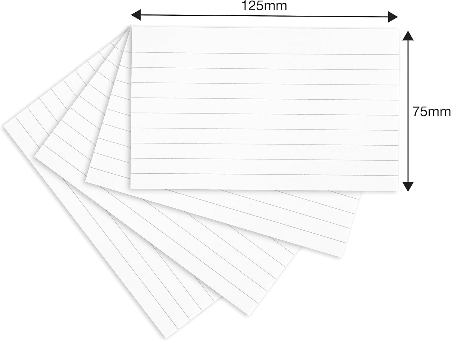 Detalle de SUMMIT Summit Flash Cards & Revision Cards (200 Pack) — 125 x 75 mm white index cards
