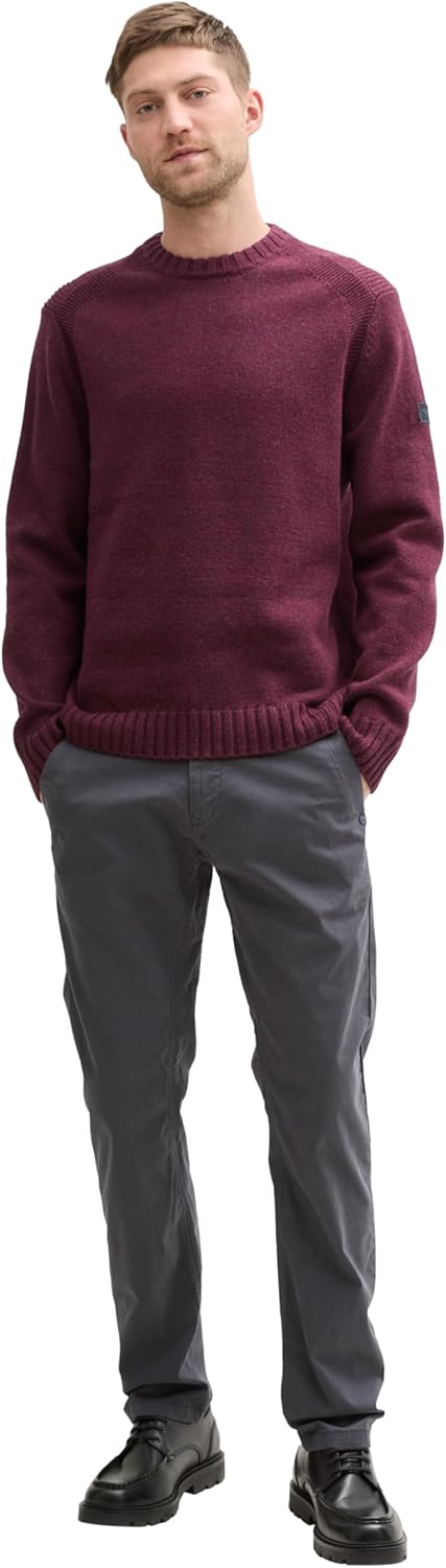 Thumbnail 1 de Tom Tailor Herren Tapered Chino Hose mit Stretch und seitlichen Eingriffstaschen