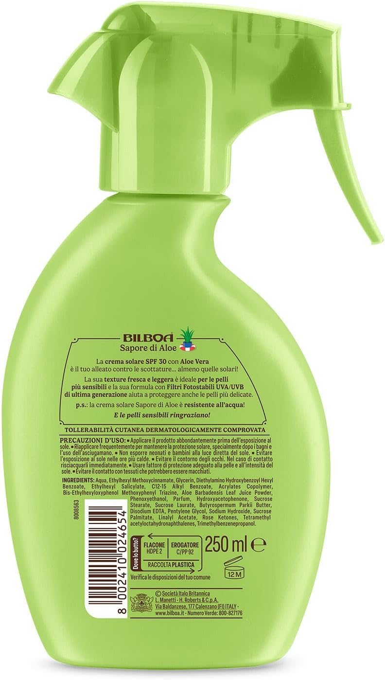 Thumbnail 1 de Bilboa Sapore di Aloe: Crema Solare Spray SPF 30, protezione delicata per pelli sensibili