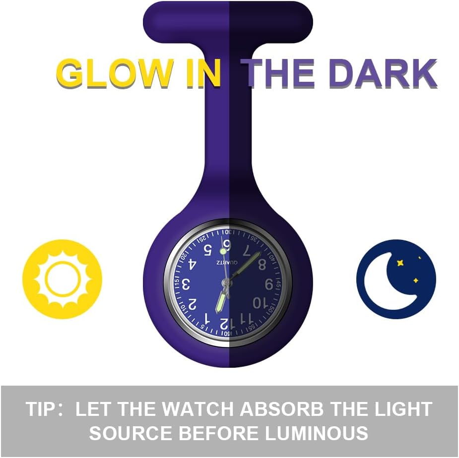 Detalle de Vicloon Orologio da Infermiere silicone 85 mm