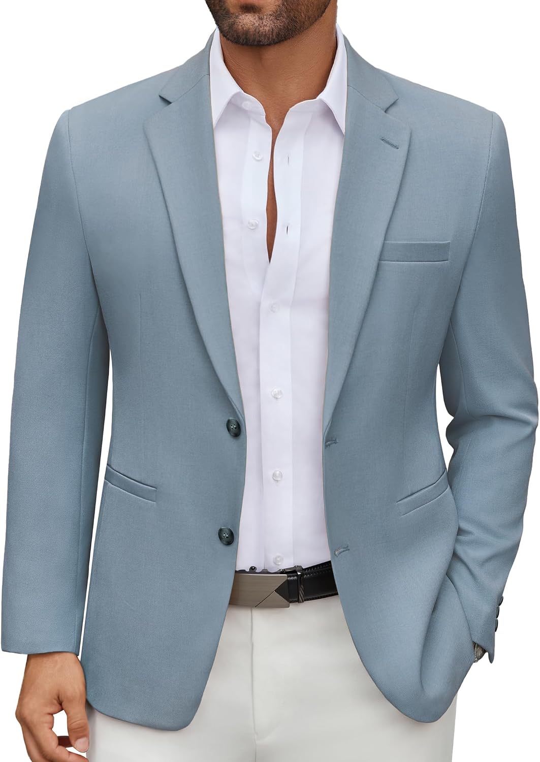 Detalle de COOFANDY Men's Casual Blazer Regular Fit Lightweight Jacket