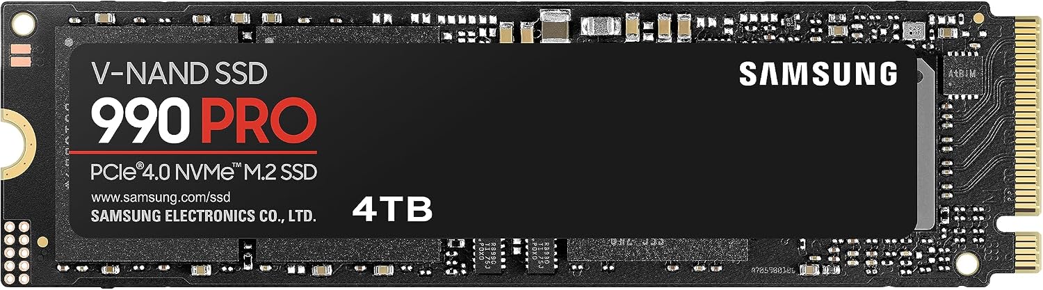 Detalle de Samsung 990 PRO 4TB NVMe SSD, PCIe 4.0 M.2 2280, Up to 7,450 MB/s