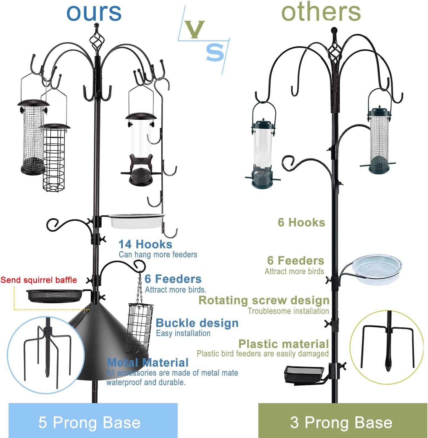 Thumbnail 3 de Bird feeding station kit 238.8cm pole