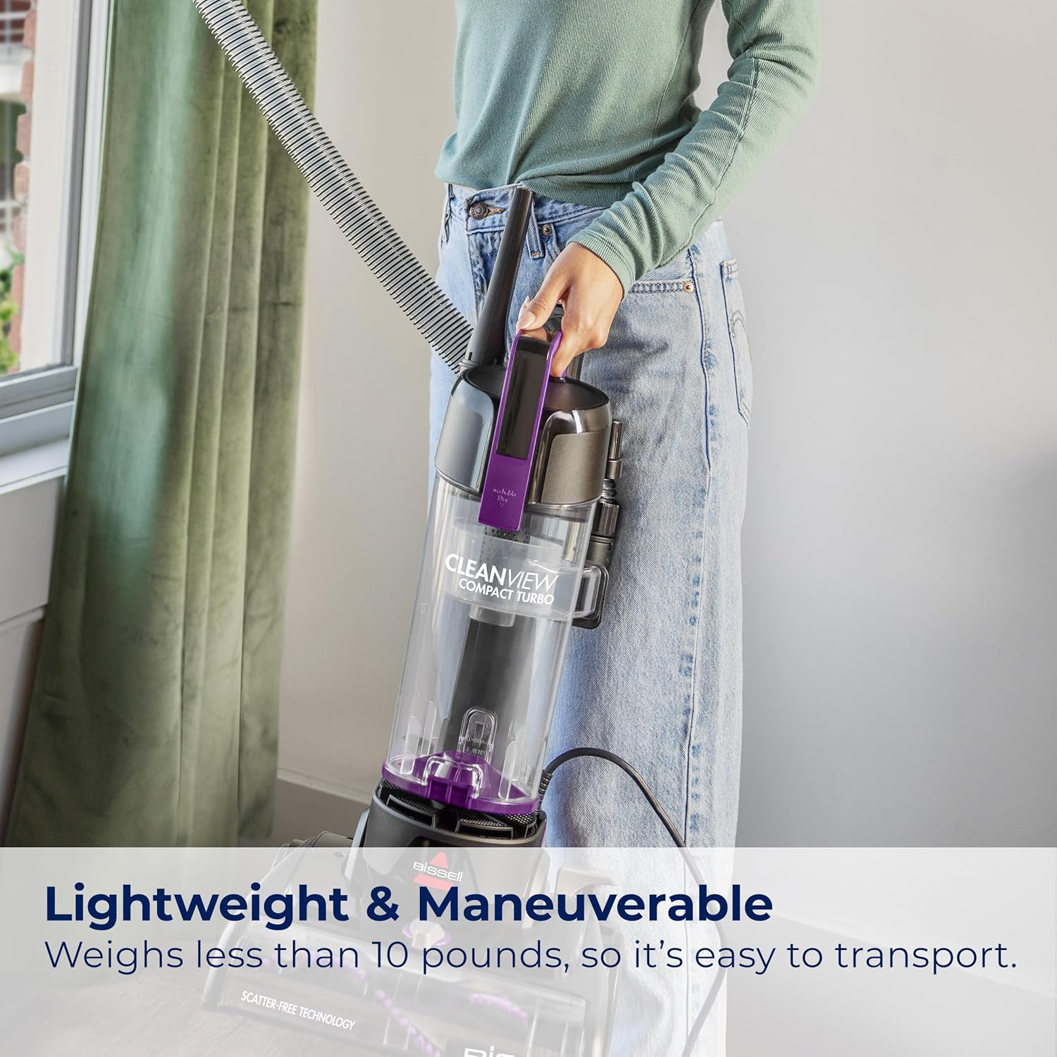 Thumbnail 3 de BISSELL CleanView Compact Turbo Upright Vacuum (3437F) with Quick Release Wand