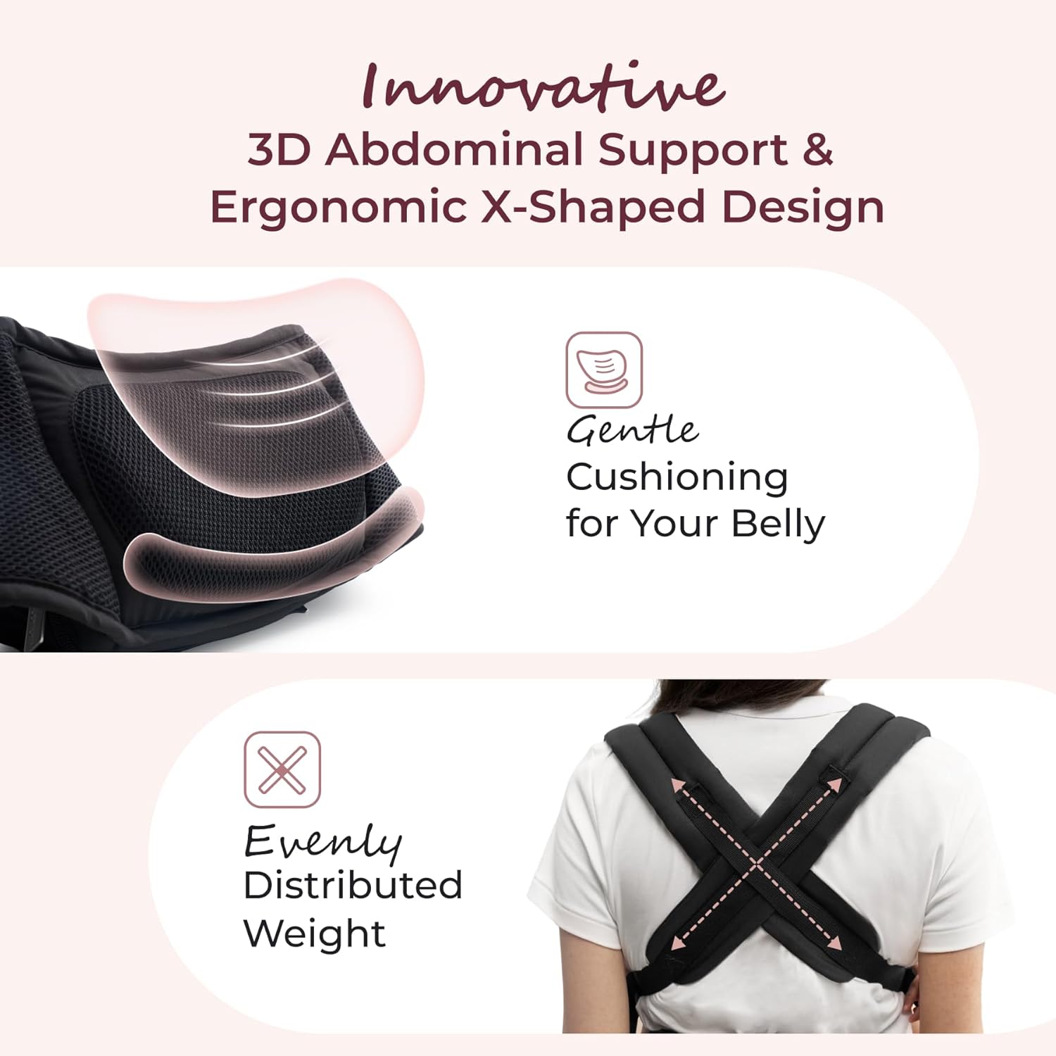 Detalle de Momcozy Baby Carrier with Hip Seat | 2-in-1 Forward-Facing Carrier for Active Babies