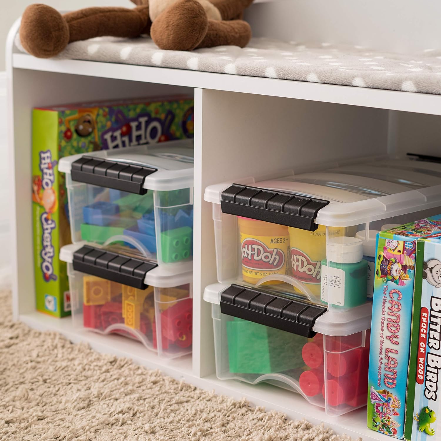 Detalle 2 de IRIS USA 6-Pack 6 Quart Storage Bins