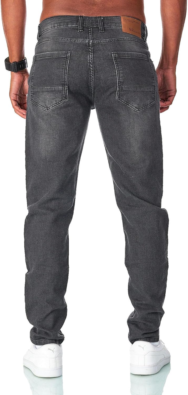 Thumbnail 3 de JEEL Herren Sweat-Jeans im Regular-Fit Straight-Cut mit Stretch-Jeanslook
