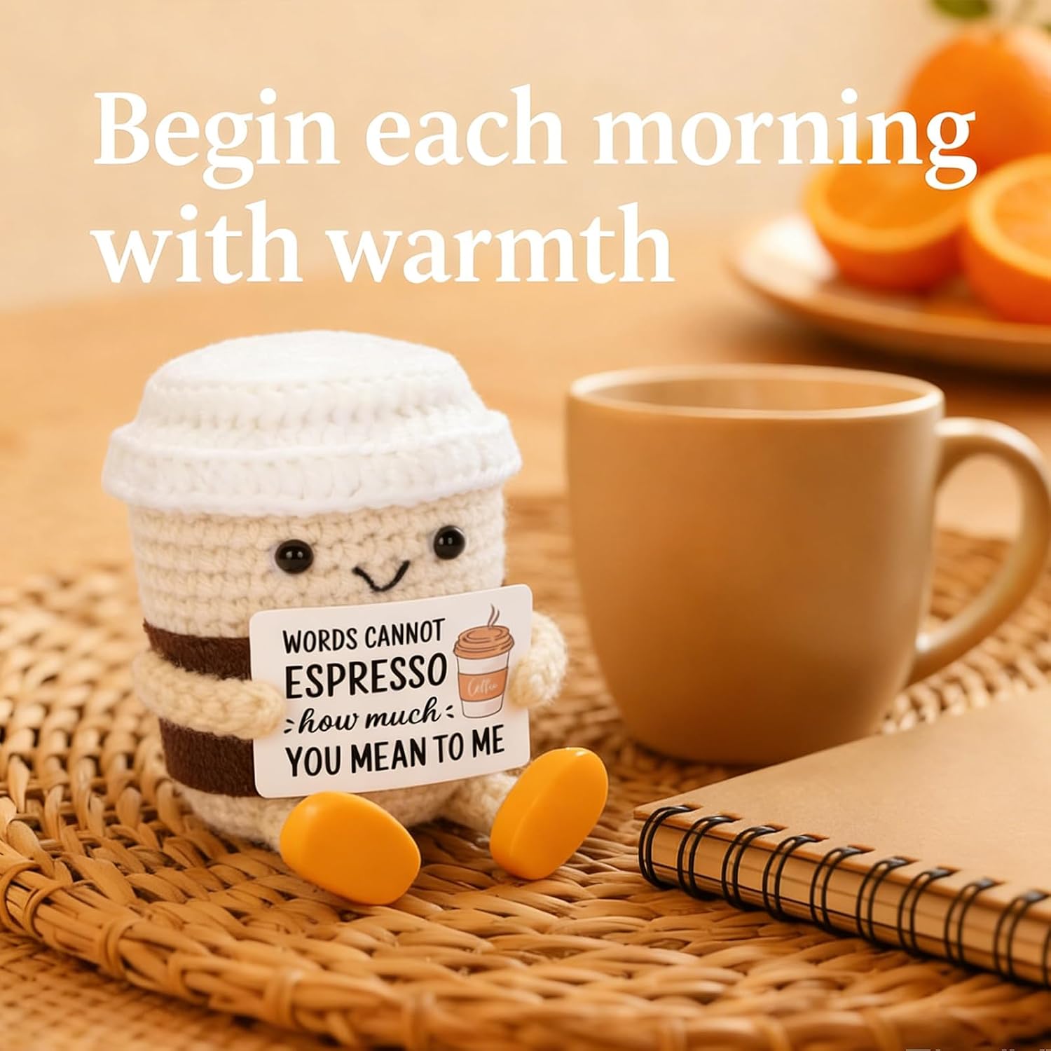 Thumbnail 3 de Bafiwu Crochet Espresso: Positive Coffee Cup Decor for Lovers of Fun and Fitted with a Smile