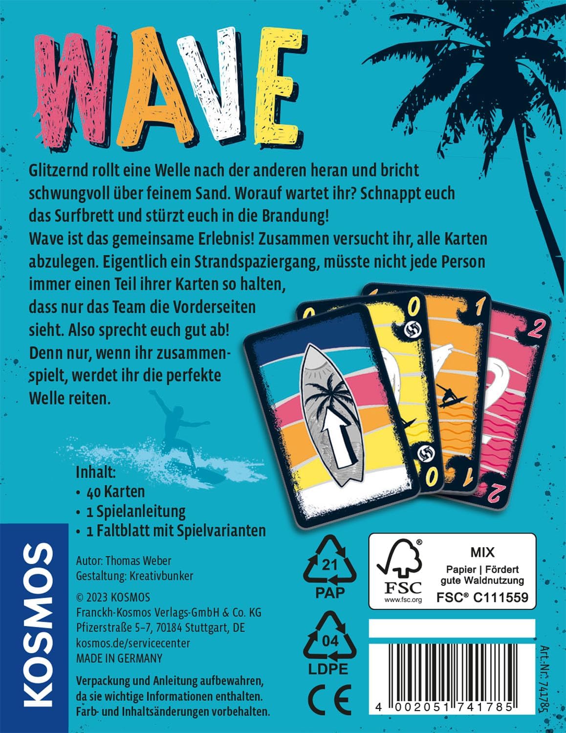 Thumbnail 1 de KOSMOS 741785 Wave Kartenspiel – kooperativ, familienfreundlich, ab 10 Jahren