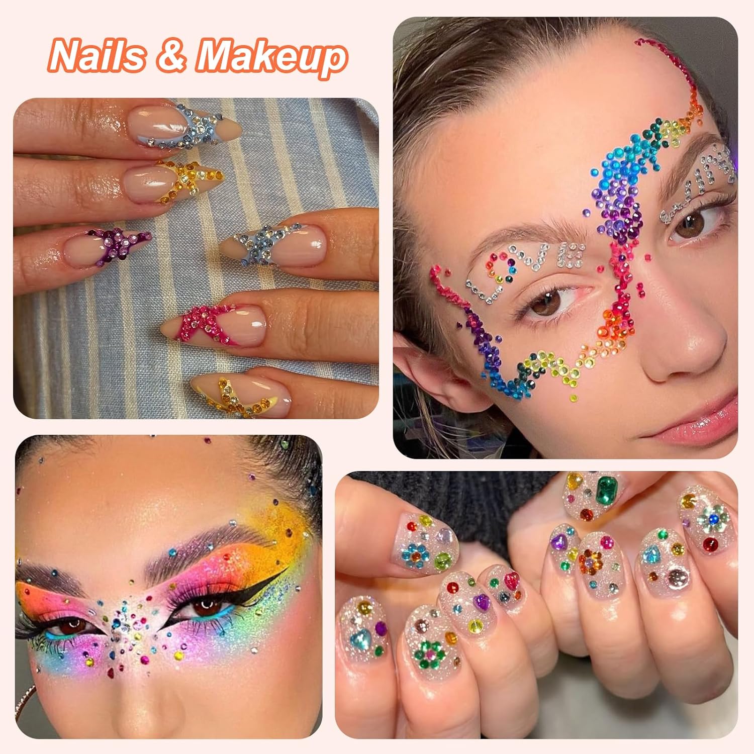 Thumbnail 5 de Canvalite Resin Bedazzling Kit with Rhinestones, B7000 Jewelry Glue & Tools (24-colour bulk)