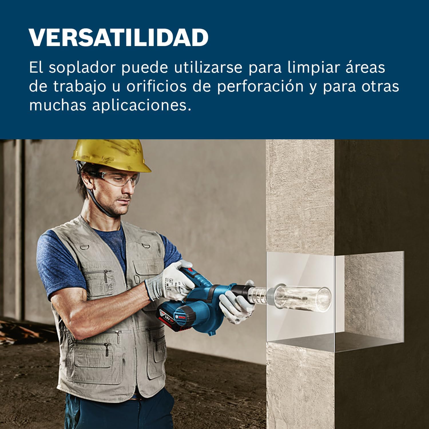 Detalle 2 de Bosch Professional GBL 18V-120 soplador a batería, 18 V 🛠