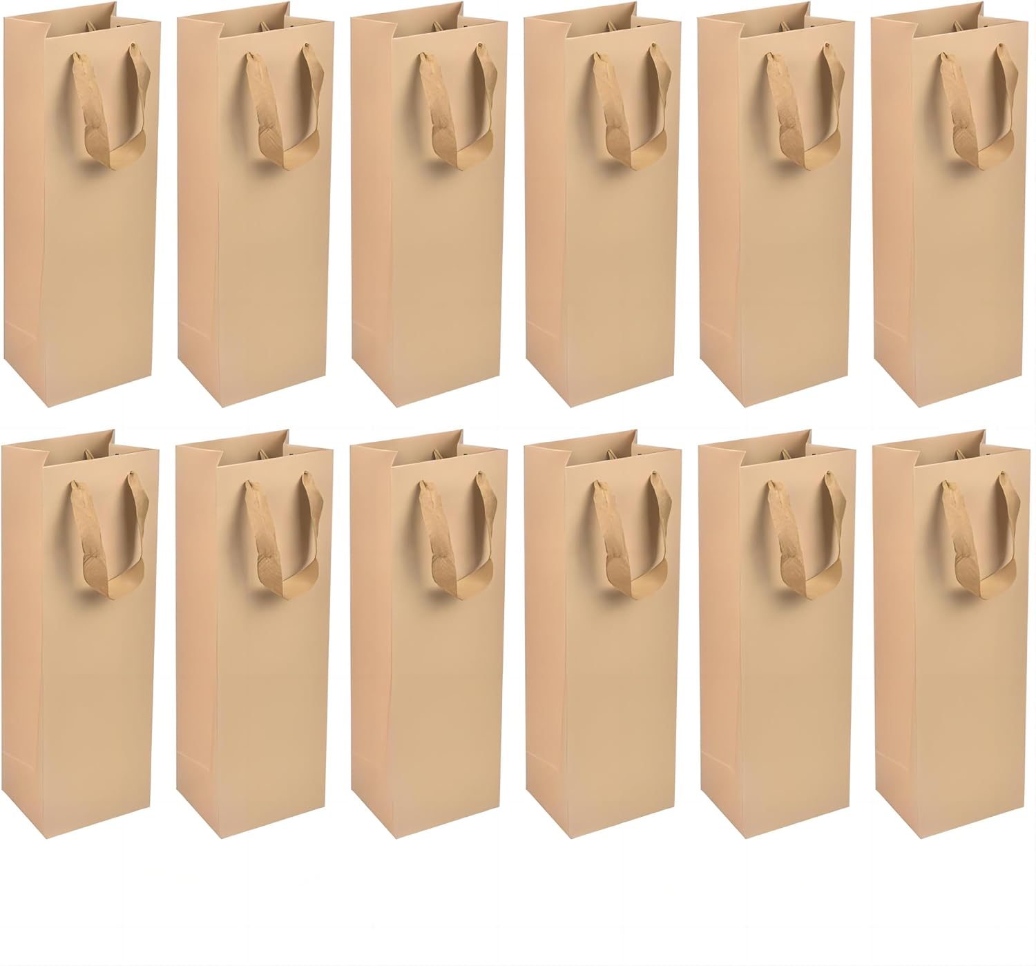 Thumbnail 5 de Kraft Paper Wine Bottle Carrier Pack of 12