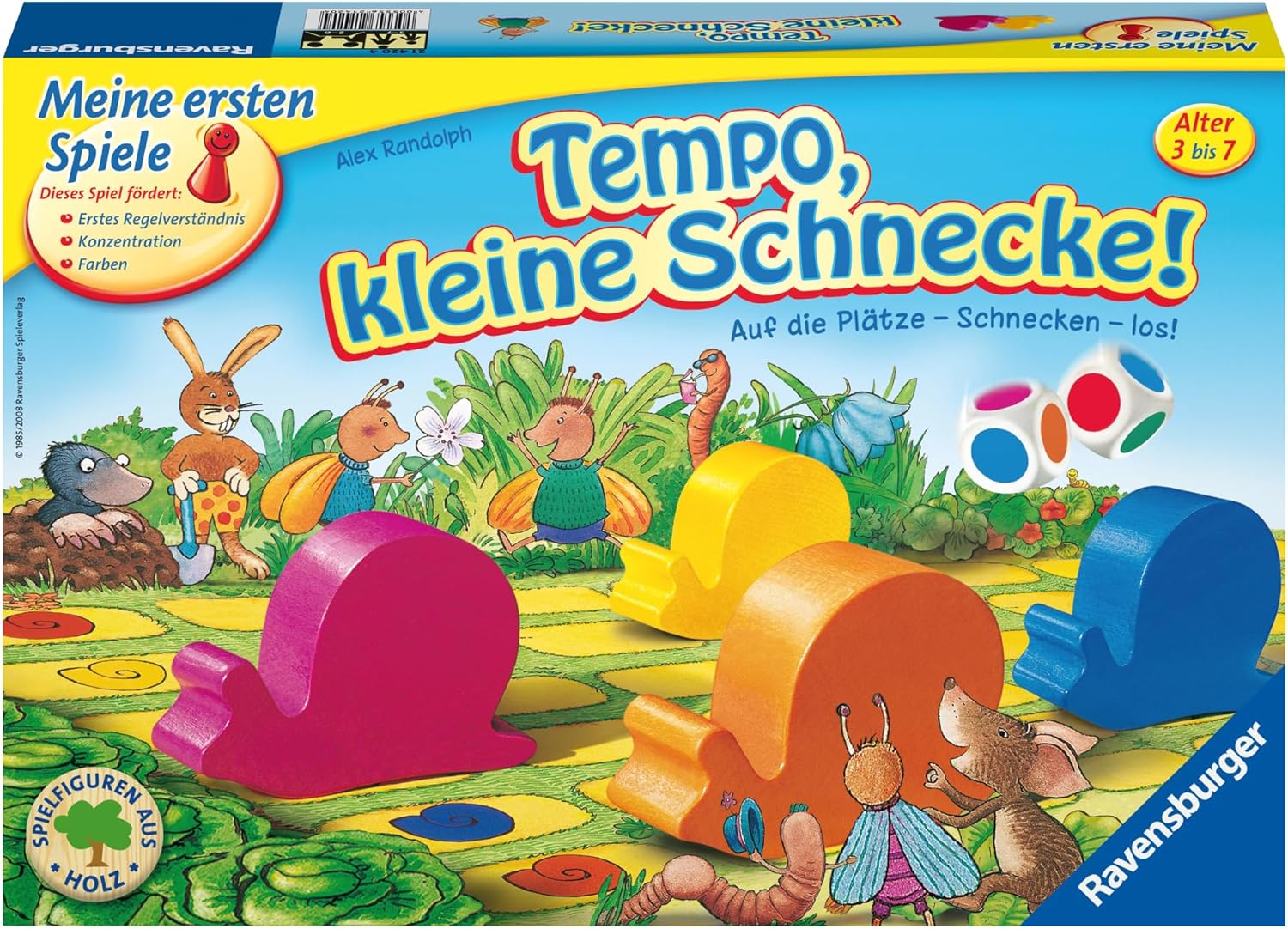 Thumbnail 1 de Ravensburger Kinderspiel 21420 Tempo kleine Schnecke – Schnelles Familien-Brettspiel ab 3 Jahren
