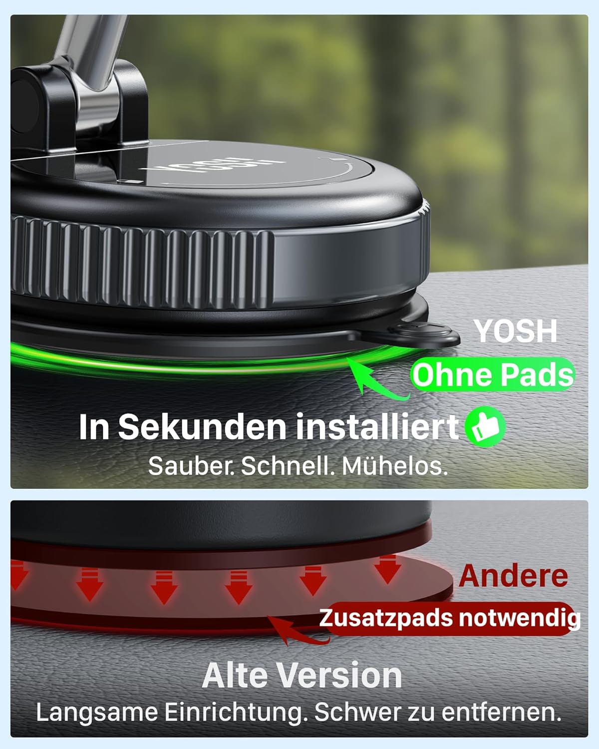 Thumbnail 2 de YOSH MagSafe Autohalterung 15W Ladefunktion