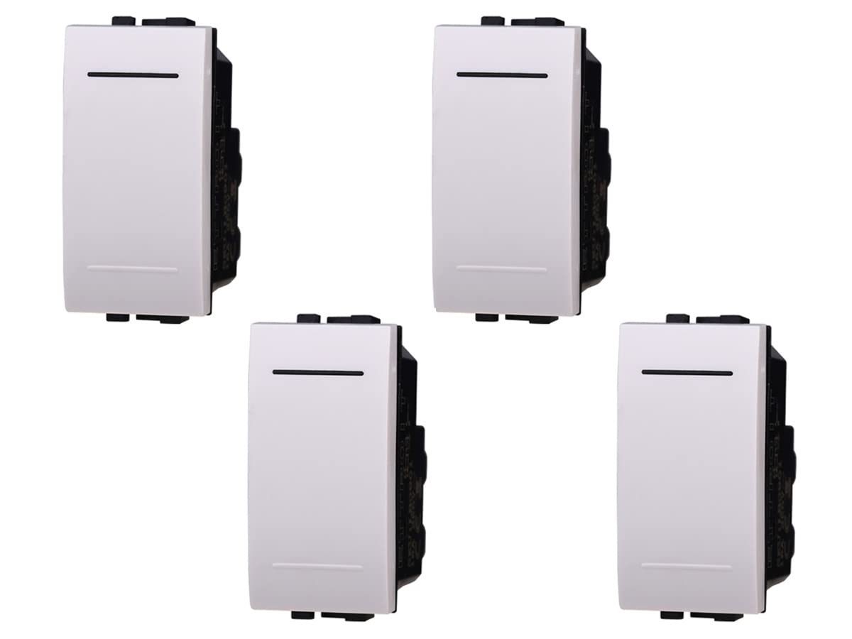 Thumbnail 1 de Interruttore Unipolare 1P 1M 16A compatibile con Bticino Living Light — 4 pezzi neri