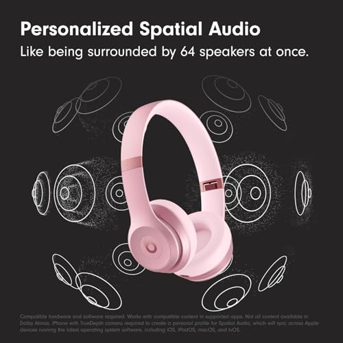Detalle de Beats Solo 4 Wireless On-Ear Headphones (Amazon Exclusive Metallic Pink)