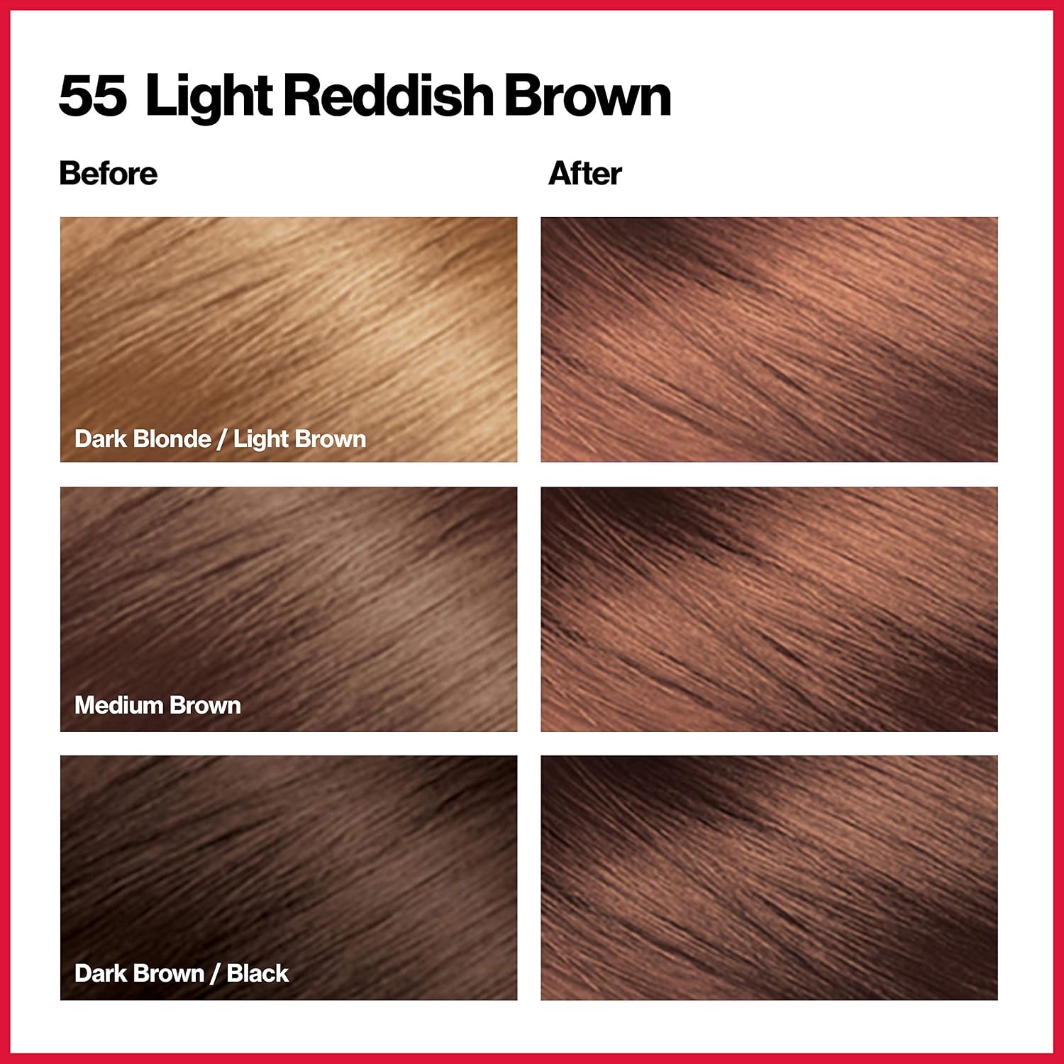 Thumbnail 1 de Revlon Farba permanentna 55 Light Redish Brown, żel bez amoniaku, 500 g