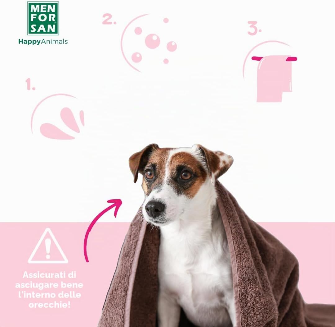 Detalle 2 de Shampooing et après-shampooing Men for San Chien (5 L) – Cura per pelo lungo e riccio del cane