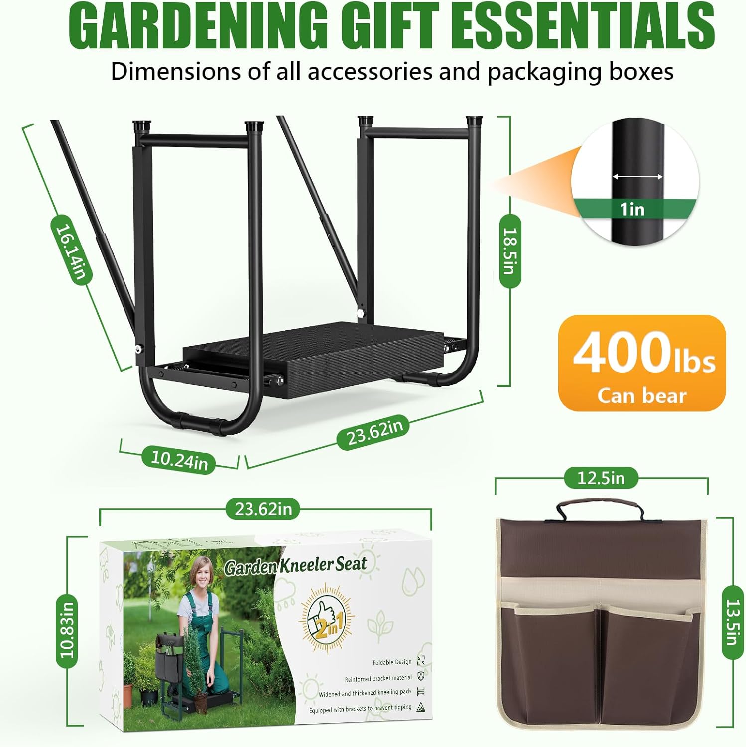 Thumbnail 1 de Seasky Garden Kneeler Seat with 400 lb capacity