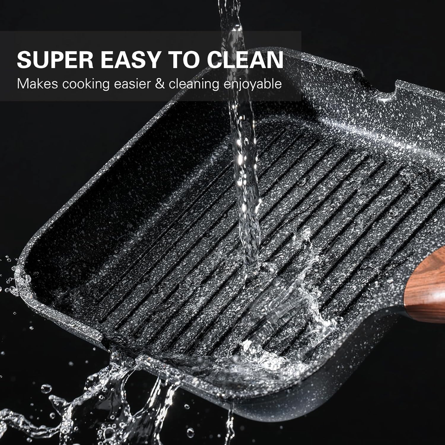 Thumbnail 6 de Kordisen Nonstick Griddle Pan 28cm