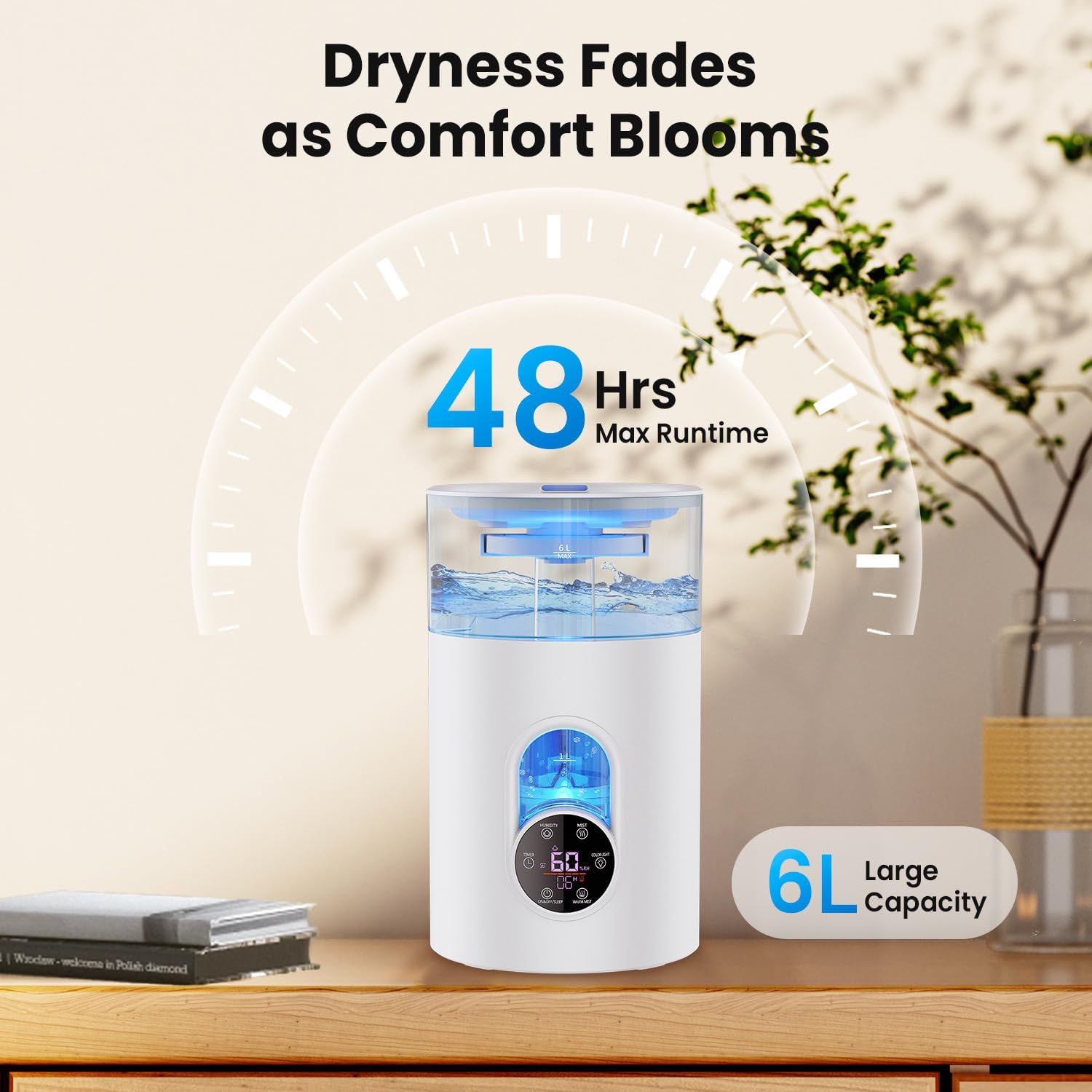Thumbnail 6 de GloryAir 6L Quiet Humidifier with Smart Humidity Control 💧