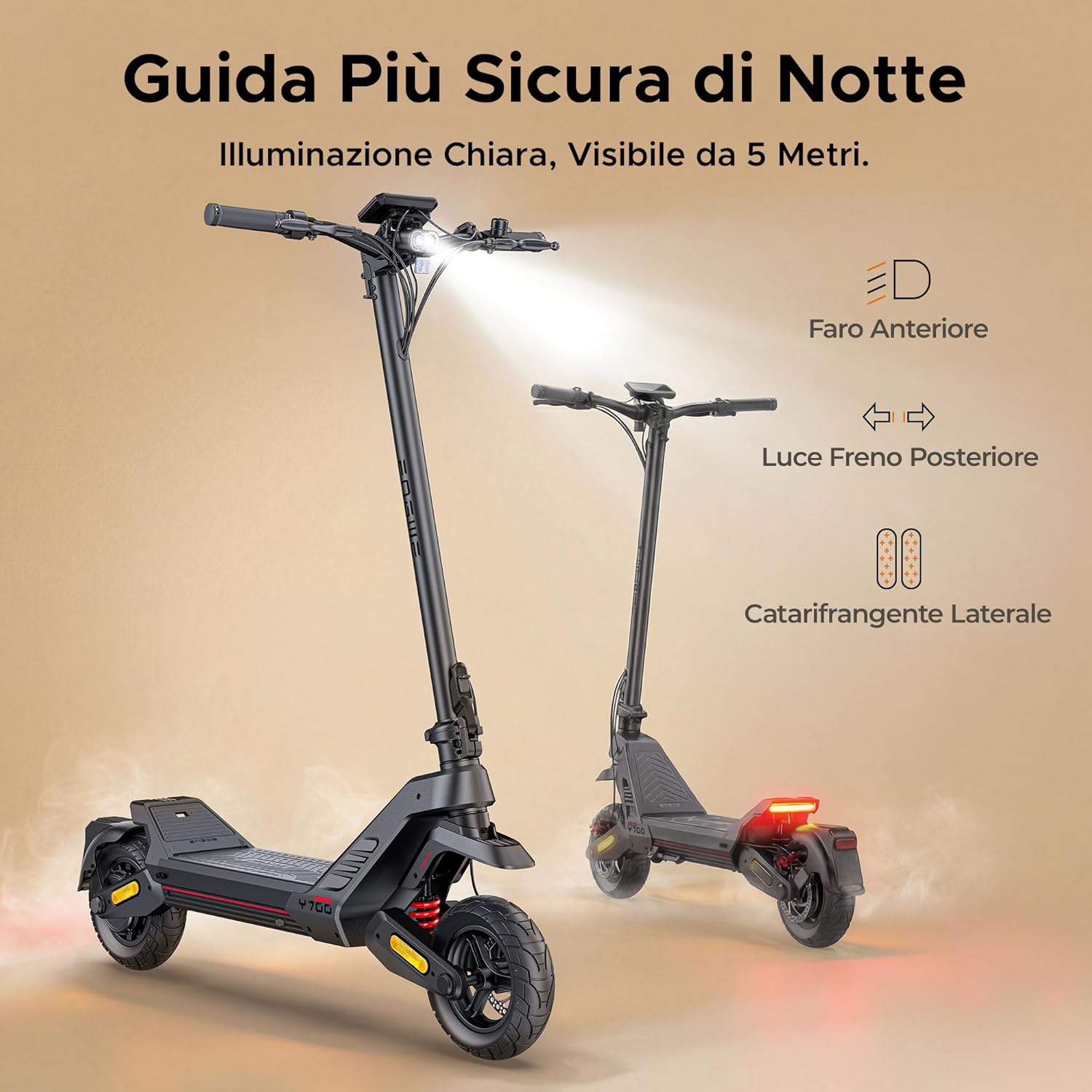 Thumbnail 6 de ENGWE Y700: Monopattino Elettrico Pieghevole con Batteria 48V 18.2Ah, NFC/Bluetooth, Autonomia fino a 85 km