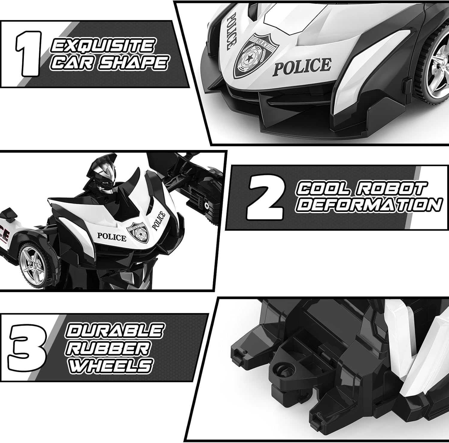 Detalle 2 de BLUEJAY Transform RC Car 1:18 2.4GHz