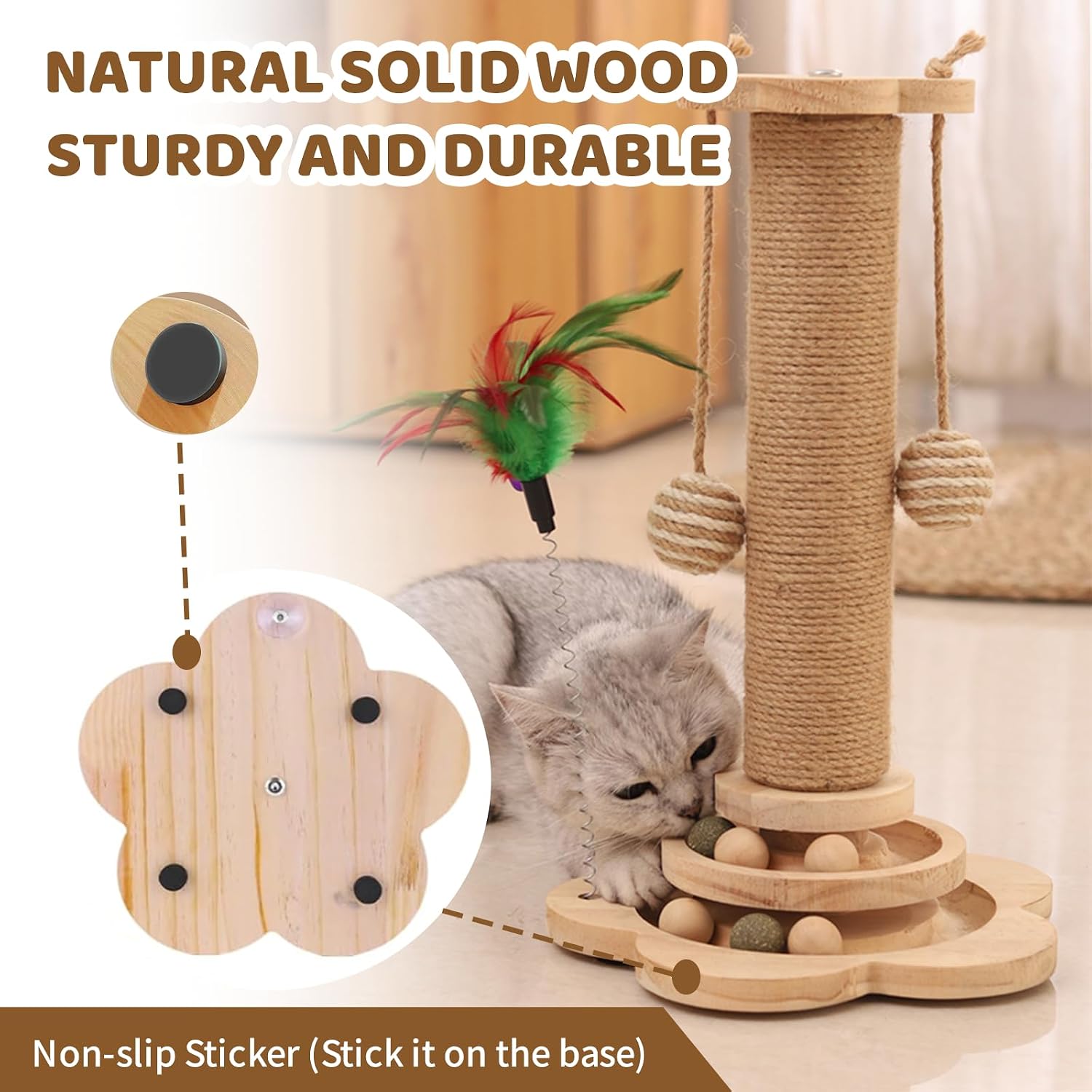 Detalle 2 de Xeticey Cat Scratching Post 28x46cm