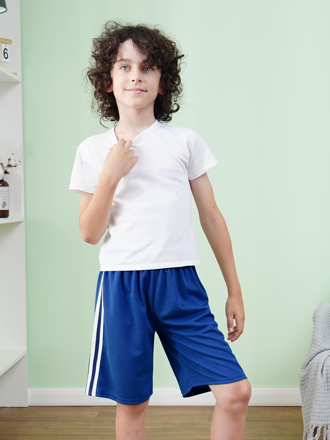 Detalle de Boys mesh athletic shorts 5-pack