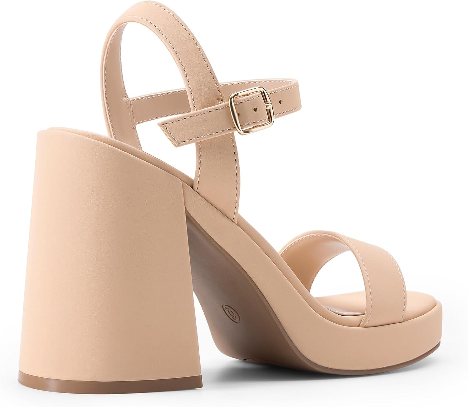 Thumbnail 3 de DREAM PAIRS Women’s Block Chunky Platform Heels with Open Toe and Ankle Strap