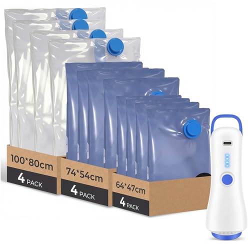 Detalle de Raplink Paquete de 12 Bolsas de Almacenamiento al Vacío para Ropa y Turismo