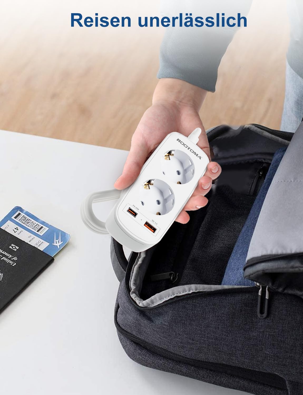 Thumbnail 5 de Japanischer Reiseadapter PD20W USB Schnellladekabel 1,5 m Typ A