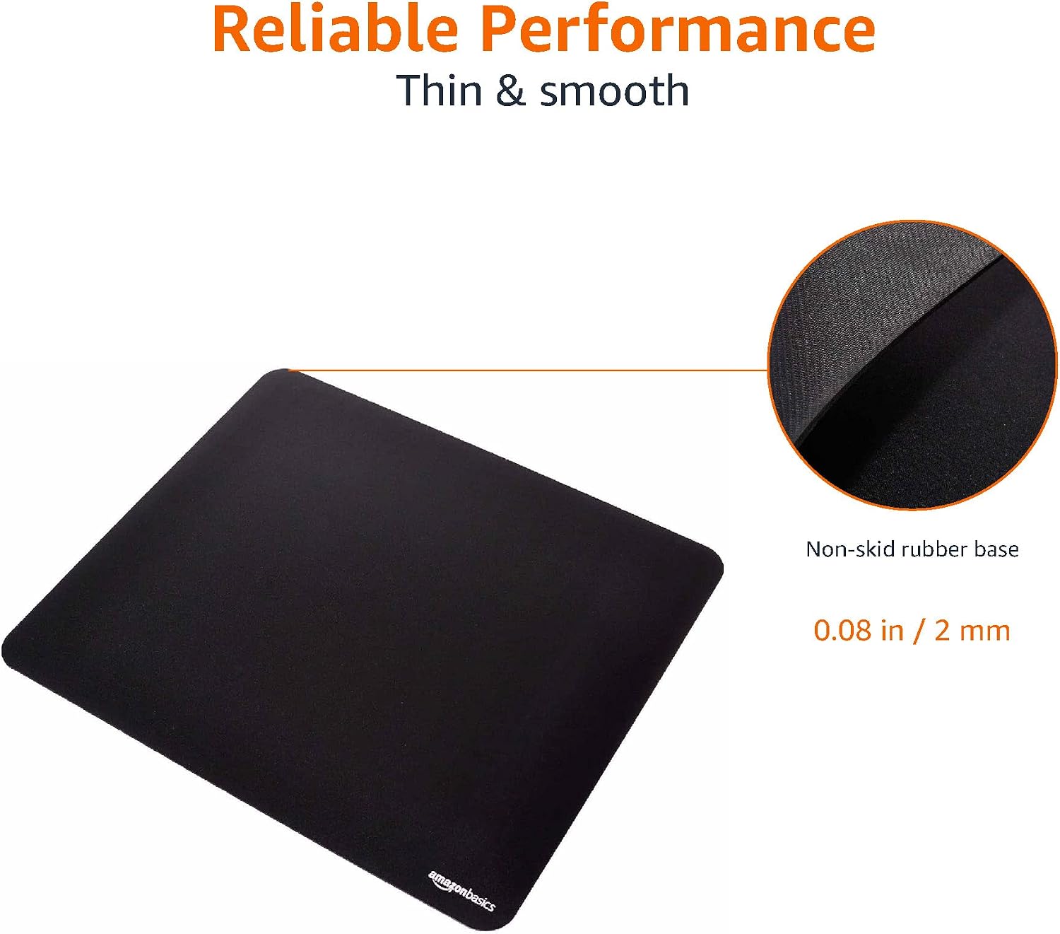 Detalle 2 de Amazonベーシック SBD87WD ゲーム用マウスパッド Lサイズ ブラック 布面・ゴム製ベース