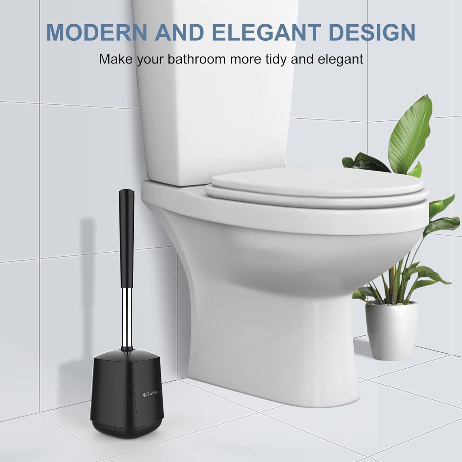 Thumbnail 6 de SetSail Toilet Brush 4-Pack with Auto-Close Lid